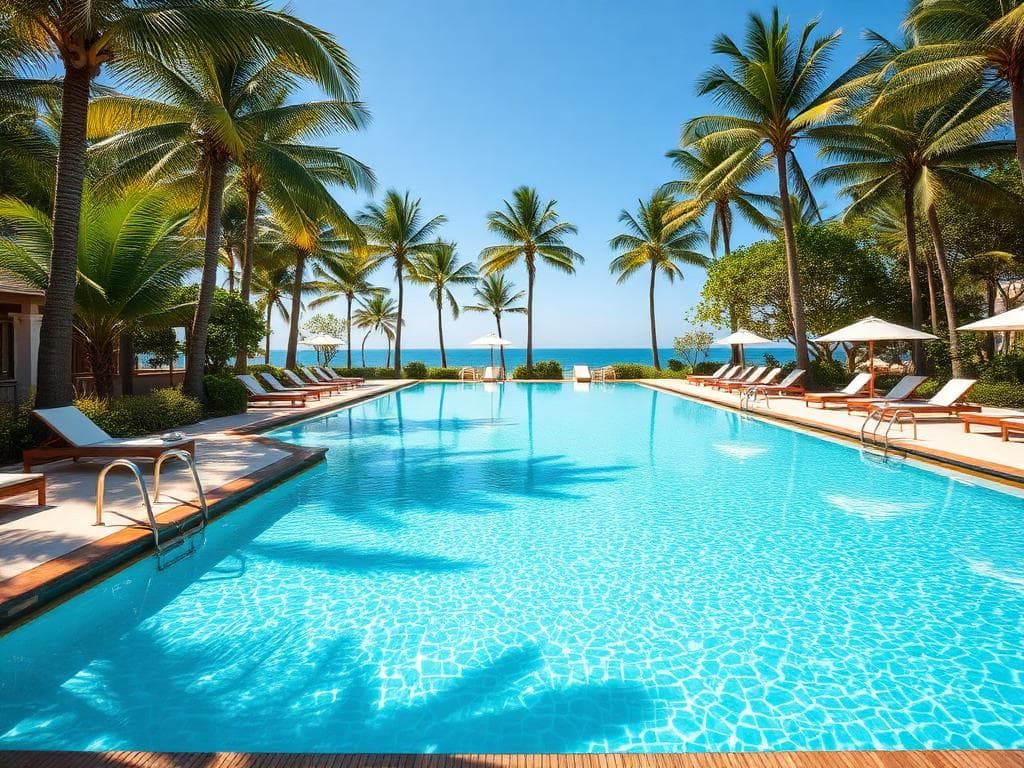 Swimming pool at The Oasis Resort